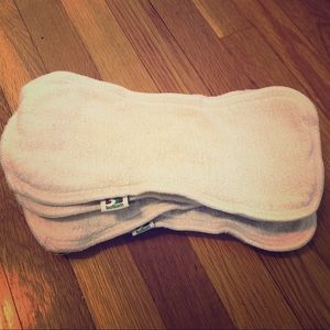 Set of Eight (8) hemp/organic Cloth Diaper Inserts